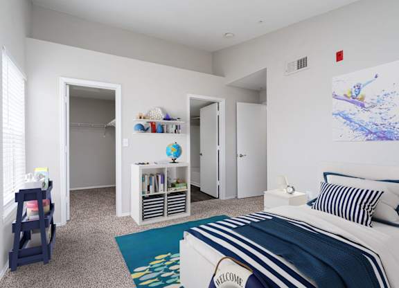 Bedroom With Walk-In Closet