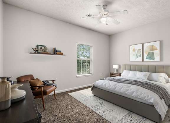 Bedroom with Plush Carpeting