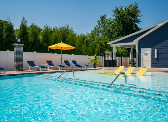 Sun Lounger Chairs At The Zero-Entry Pool