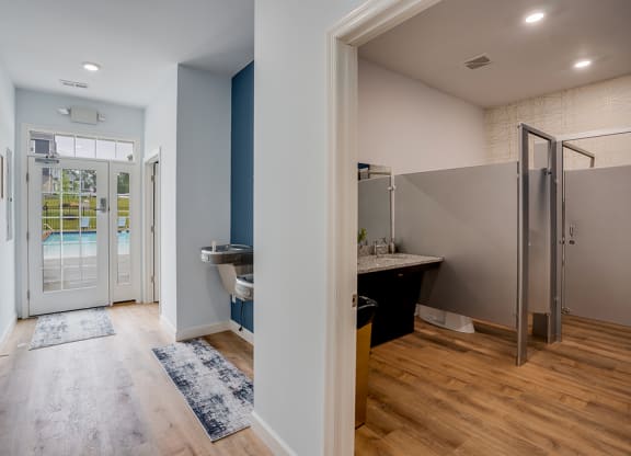 Bathroom at the Clubhouse Leading to Pool Area