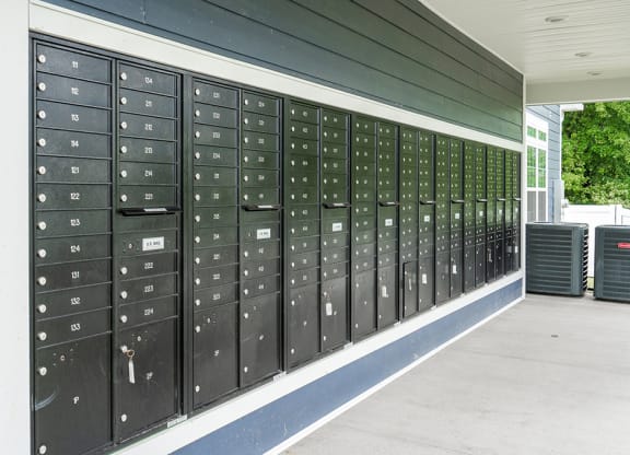 A mail center at Meadowridge