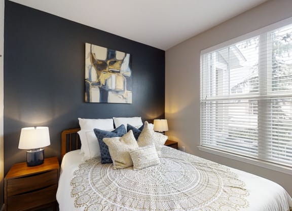 Bedroom with Nine Foot Ceilings