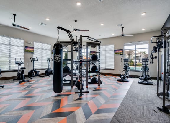 Large Weight Equipment at the Fitness Center