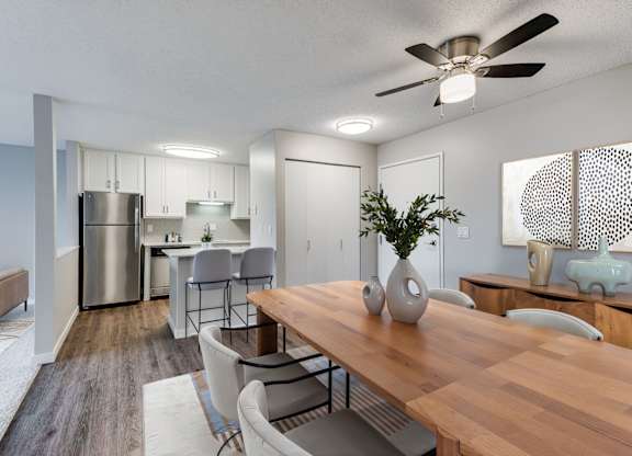 Dining Area with Ceiling Fan