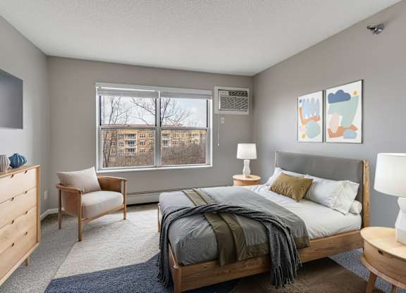 Bedroom with Plush Carpeting