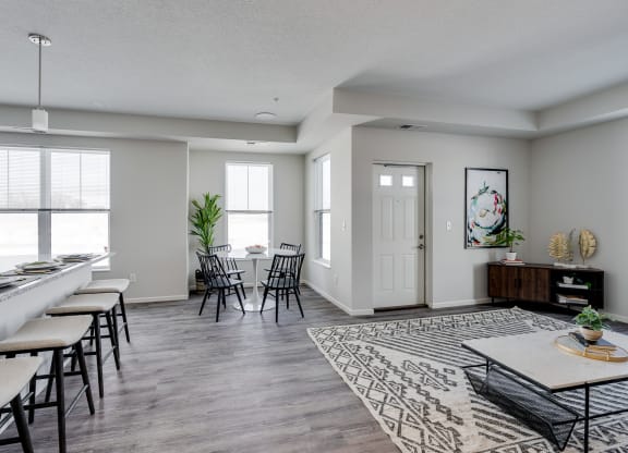Open Concept Kitchen, Dining & Living Room