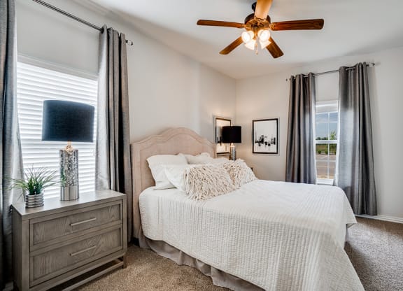 Spacious Bedroom with Two Large Windows