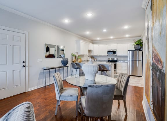 Dining Area with Front Door