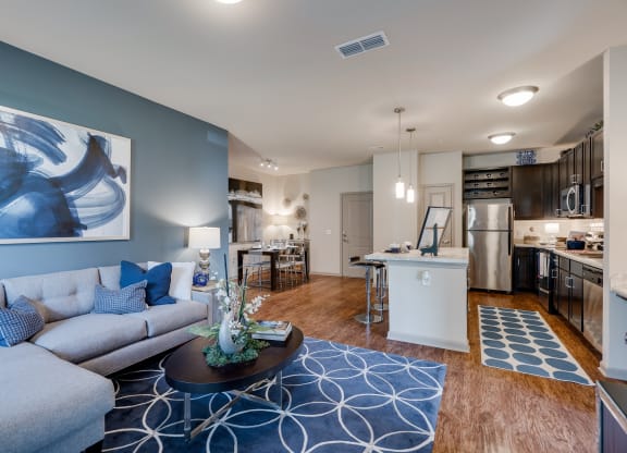 Open-Concept Kitchen, Living & Dining