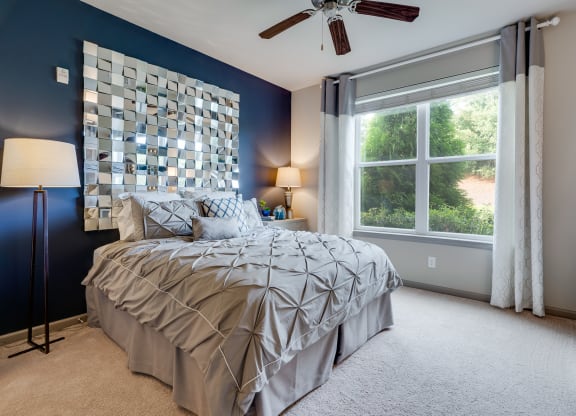 Spacious Bedroom With Plush Carpeting