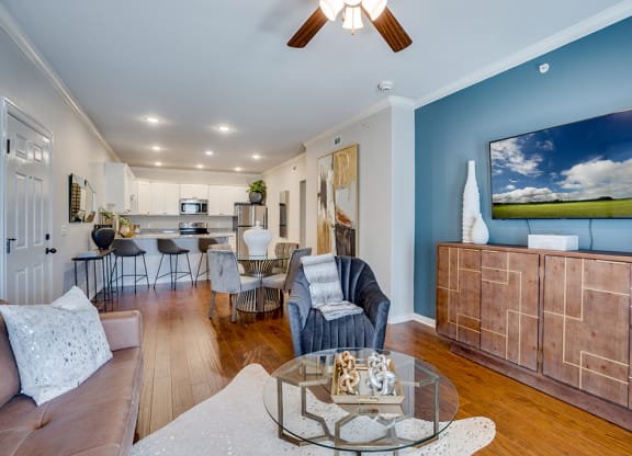 Open Concept Living Room and Dining Area