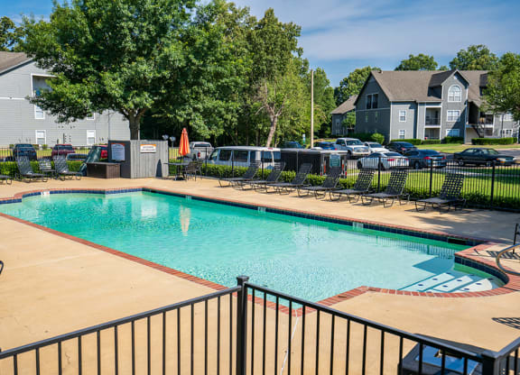 Outdoor Pool with Lounge Furniture
