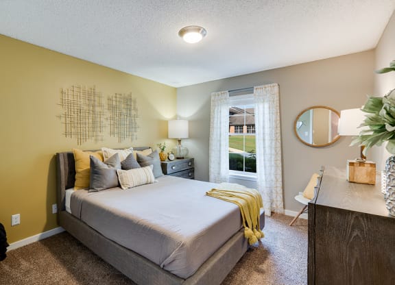 Bedroom with Large Window