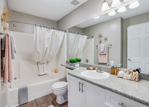 Bathroom with Large Bathroom Vanity and Countertop
