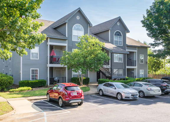 Parking Spaces in Front of Oak Hollow Apartment Building