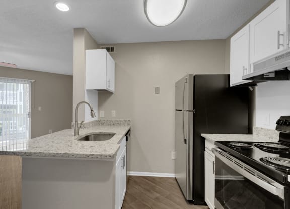Renovated Kitchen with Granite Countertops