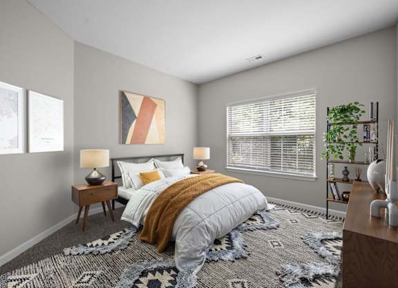 Bedroom with Plush Carpeting