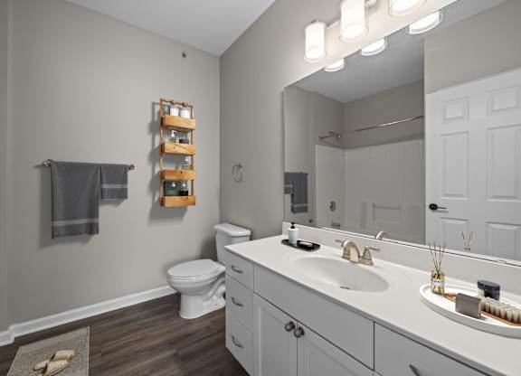 Bathroom with White Cabinets
