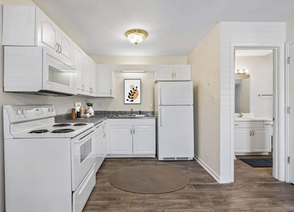 Kitchen with White Cabinetry