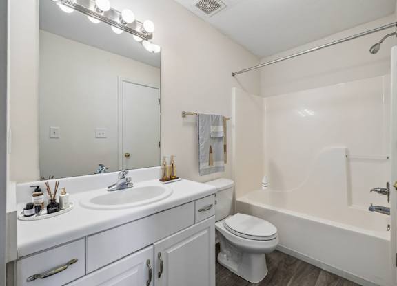 Bathroom with White Cabinets