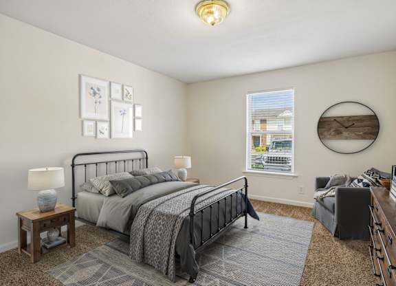 Bedroom with Plush Carpeting