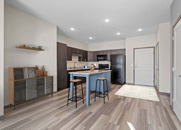 Spacious Kitchen Island