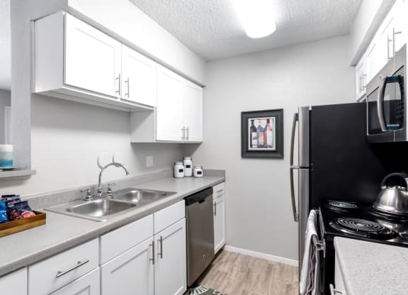 Kitchen with White Cabinetry