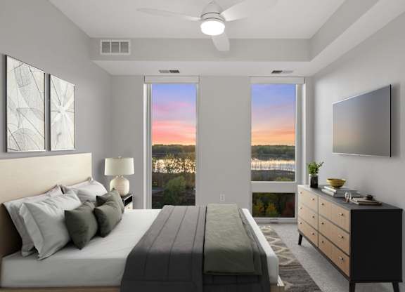 Bedroom With Ceiling Fan