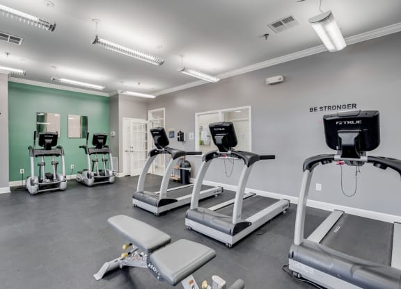 Cardio Equipment At The Fitness Center