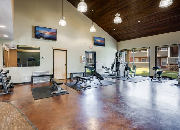 Weight Equipment in the Fitness Center