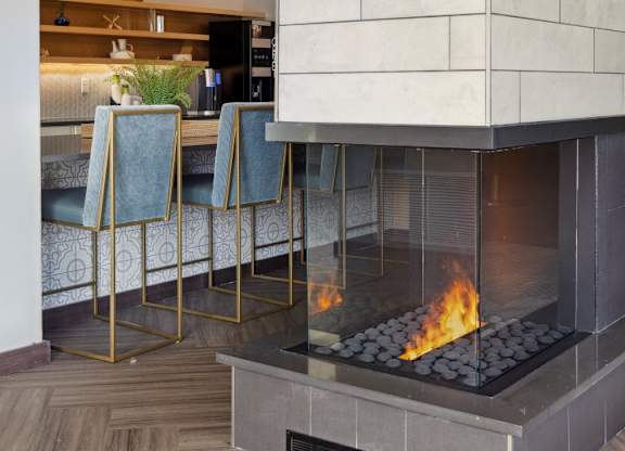 Community Room with Fireplace
