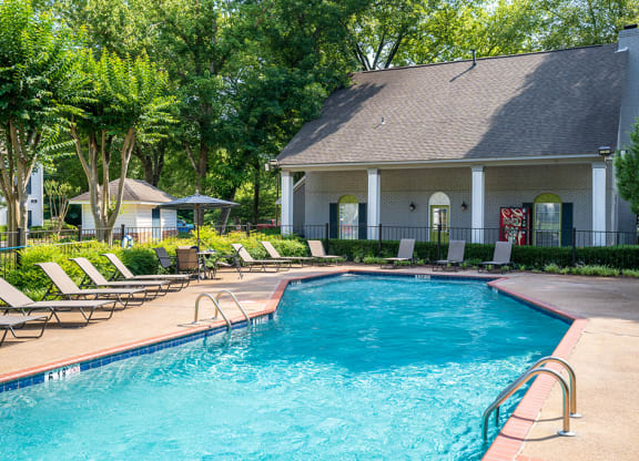 Pool Sundeck with Lounge Chairs