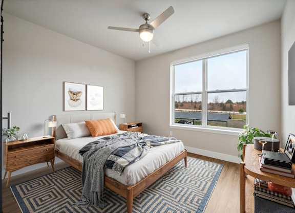 Bedroom with Abundant Natural Light