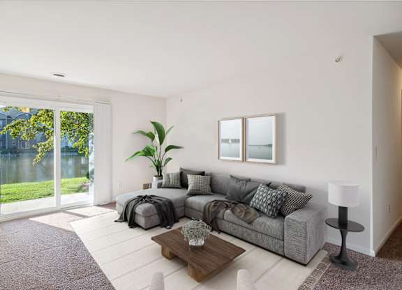 Living Room with Patio