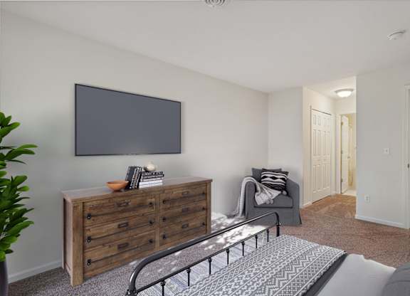 Bedroom with Plush Carpeting