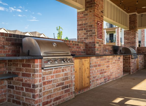 Built In Grills at the BBQ Area