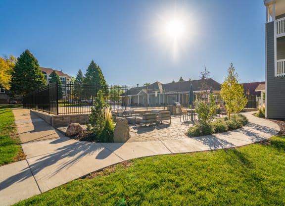 Outdoor Patio & Lounge Next To The Pool