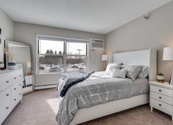 Bedroom With Double Windows