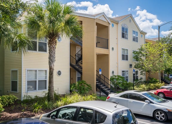 Lush Landscaping In Front of an Apartment Building at The Carrington at Four Corners