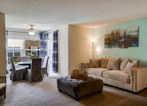 Spacious Living Room with Enclave Area