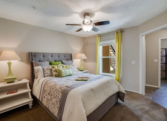 Bedroom with Plush Carpet