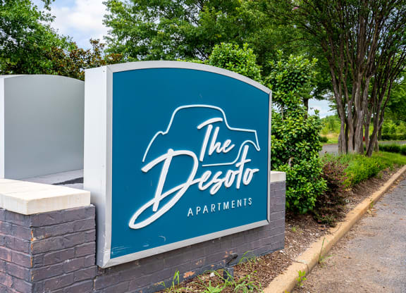 The DeSoto Monument Sign