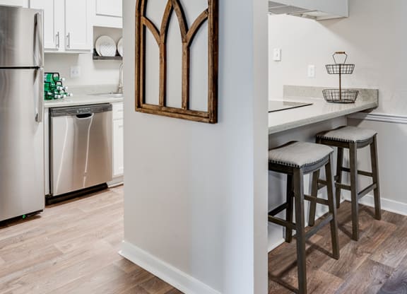 Kitchen with Barstool Seating