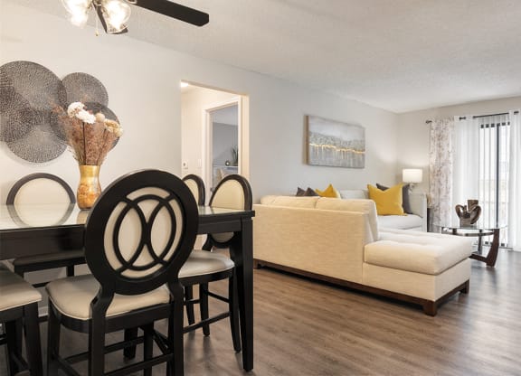 Open Concept Dining Room and Living Room