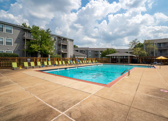 Pool Sundeck With Lounge Chairs