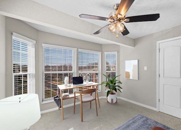 Living Room with bay windows