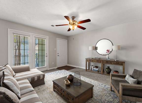 Living Area with Patio Walkout
