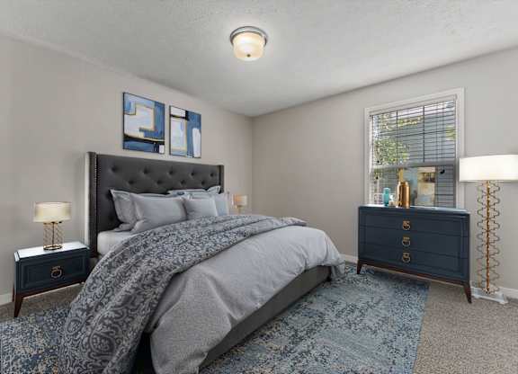 Bedroom with Plush Carpeting