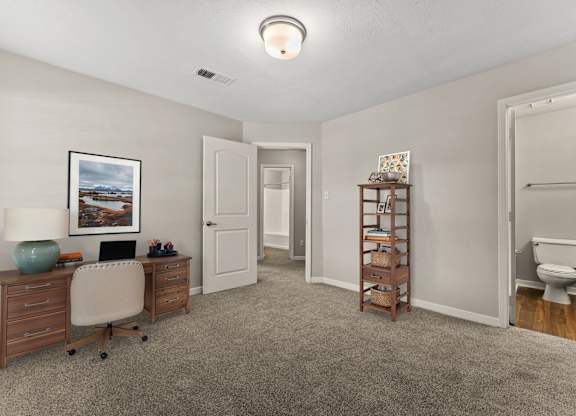 Bedroom with Plush Carpeting