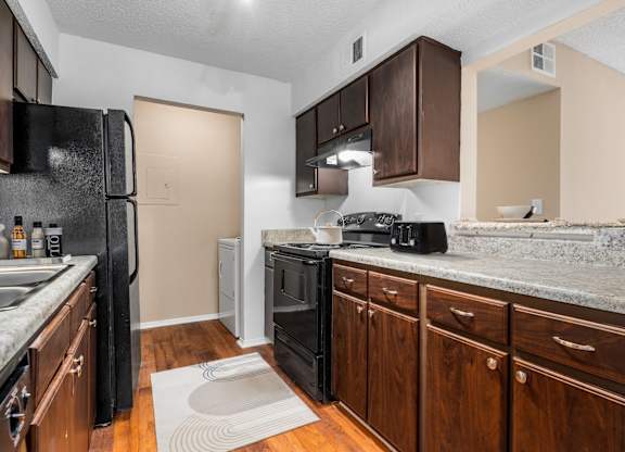 Kitchen with Wood Cabinets